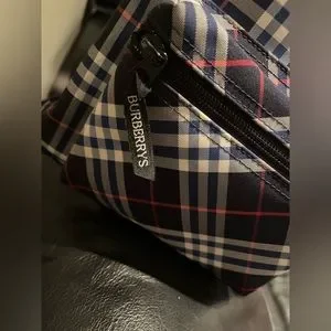 PreLoved Burberry Backpack Plaid Authentic Small Cute & Clean C 2002 Burberry Signature “Haymarket” Yarn-Dyed Plaid Mini  main image 4